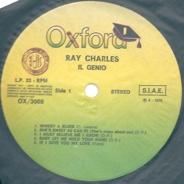 Ray Charles : Il Genio (LP, Comp)