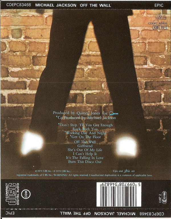 Michael Jackson : Off The Wall (CD, Album, RE)