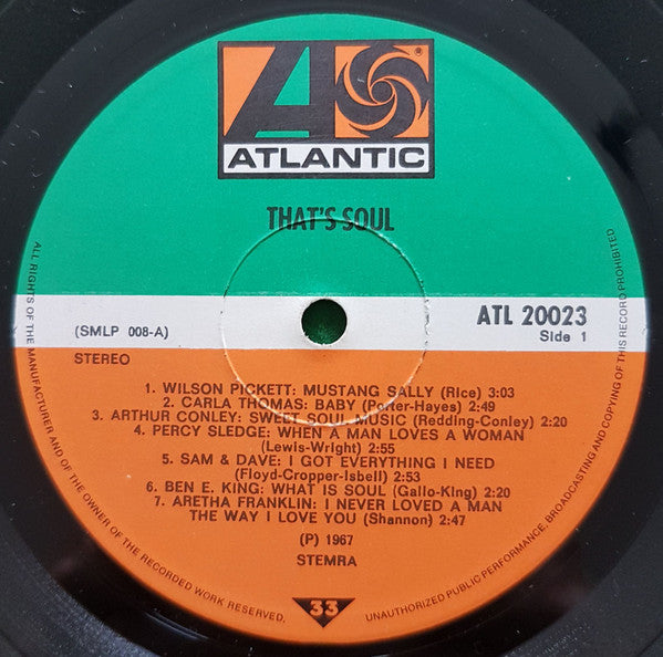 Various : That's Soul (LP, Comp, RE)