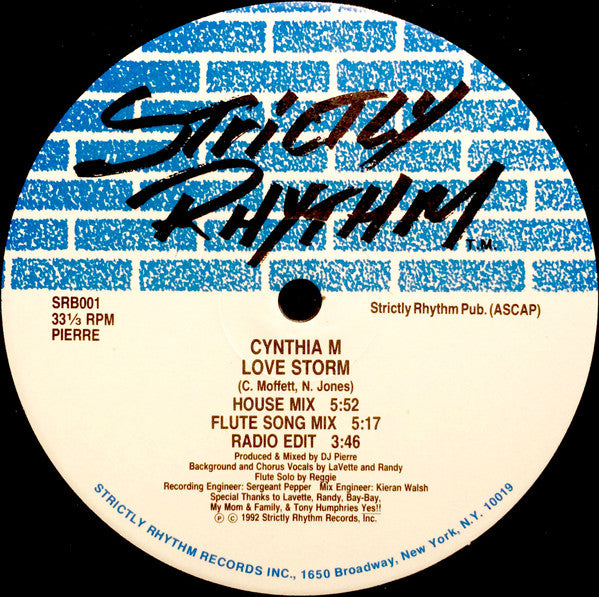 Cynthia M : Love Storm (12")