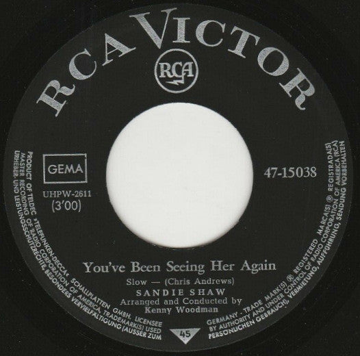 Sandie Shaw : You've Not Changed (7", Single)