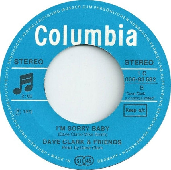 Dave Clark & Friends : Rub It In (7", Single)