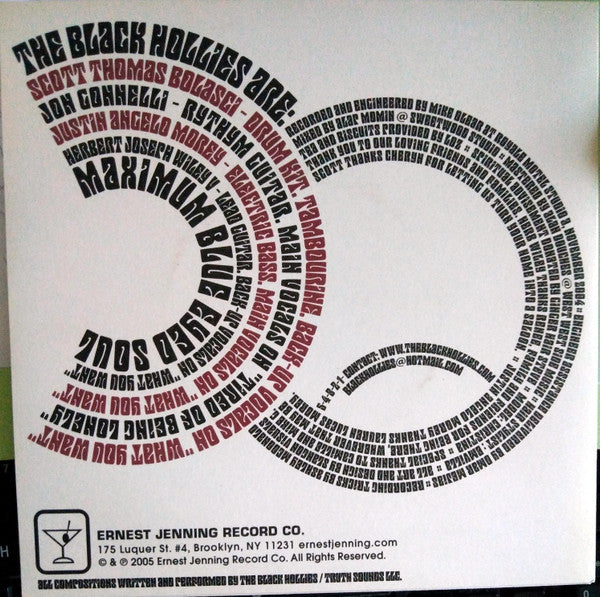 The Black Hollies : Tell Me What You Want (7", Whi)