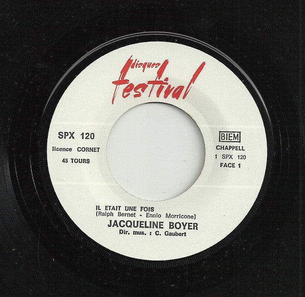 Jacqueline Boyer : Il Etait Une Fois Dans L'Ouest (7", Single)