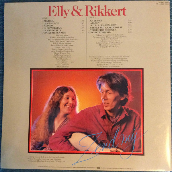 Elly & Rikkert : Zend Mij (LP, Album)
