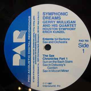 Gerry Mulligan, Erich Kunzel, Houston Symphony* : Symphonic Dreams (LP, Album)