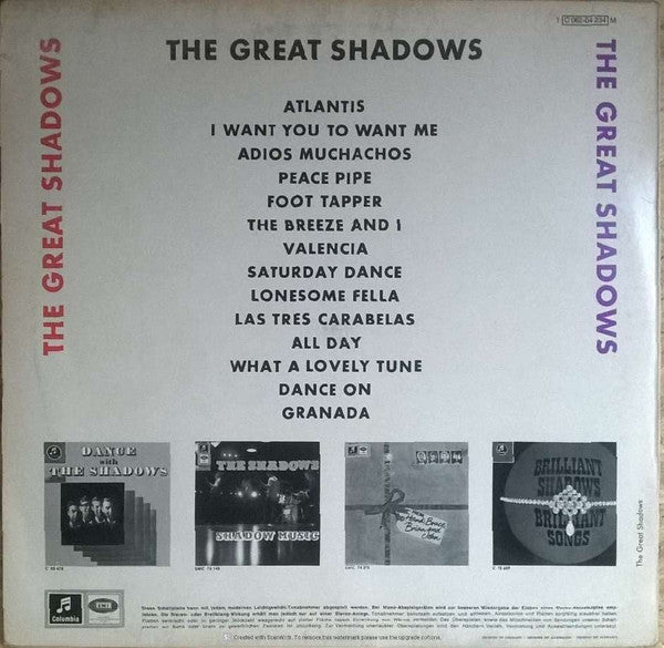 The Shadows : The Great Shadows (LP, Comp, RE)