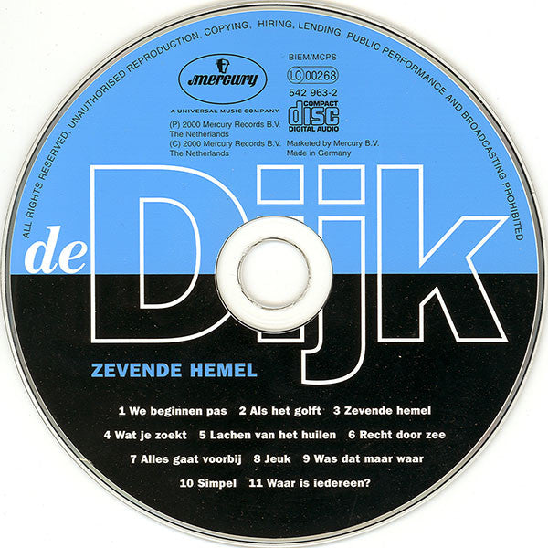 De Dijk : Zevende Hemel (CD, Album, Enh)
