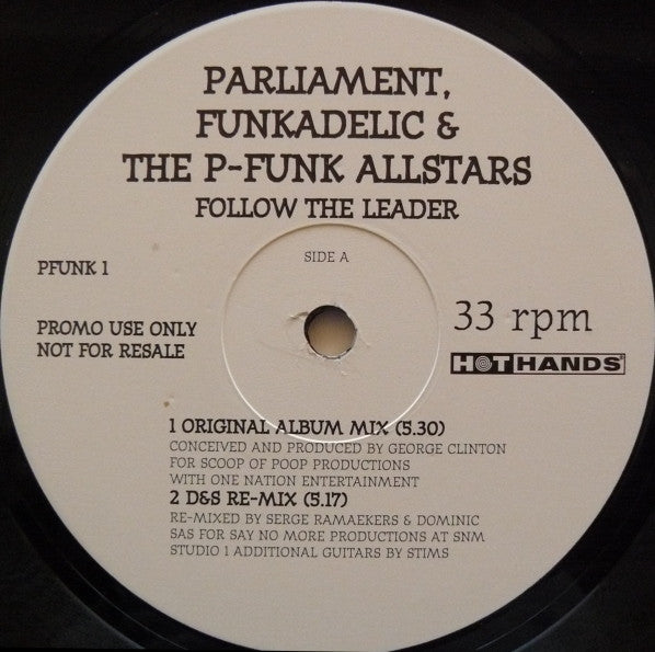 Parliament, Funkadelic & P-Funk All Stars : Follow The Leader (2x12", Promo)