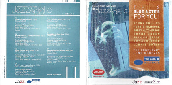 Various : Jazzadelic 04.4 High-Fidelic Jazz Vibes (CD, Comp, Promo)
