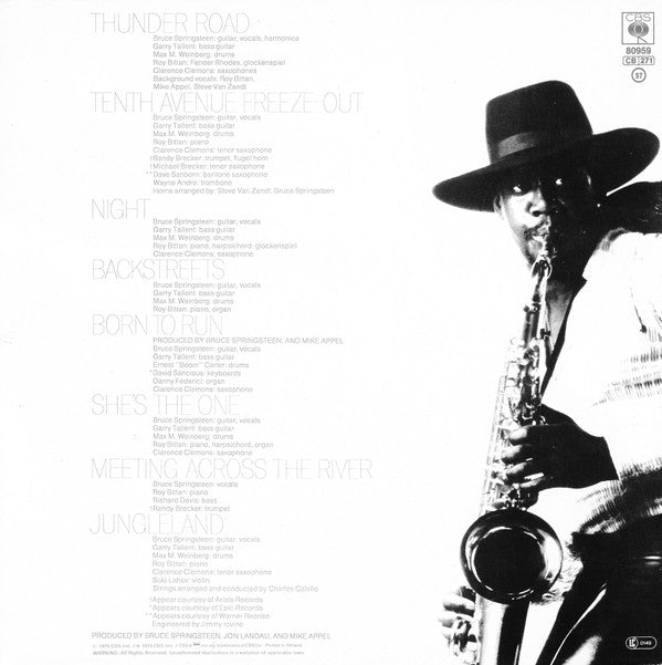 Bruce Springsteen : Born To Run (LP, Album, RE, Pos)
