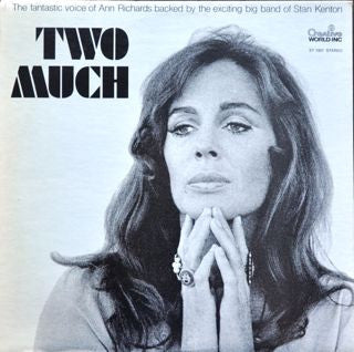 Ann Richards And Stan Kenton And His Orchestra : Two Much (LP, Album, RE)