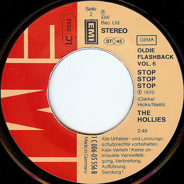 The Hollies : Bus Stop / Stop Stop Stop (7", Single, RE)