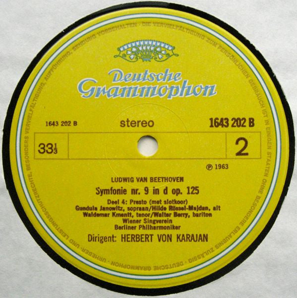 Ludwig van Beethoven / Wilhelm Kempff / Berliner Philharmoniker / Herbert von Karajan : Pianosonates Pathétique/Mondschein - Slotkoor Negende Symfonie (LP, Comp)