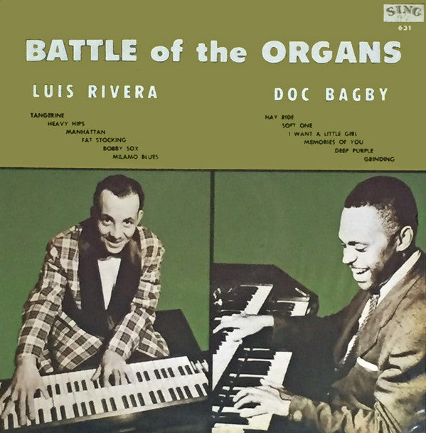 Doc Bagby & Luis Rivera (5) : Battle Of The Organs (LP, Album, RE)