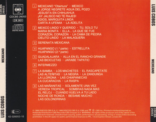 Luis Cobos Dirige Royal Philharmonic Orchestra : Mexicano (CD, Album)