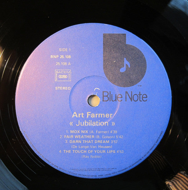 Art Farmer : Jubilation (LP, Album, RE)