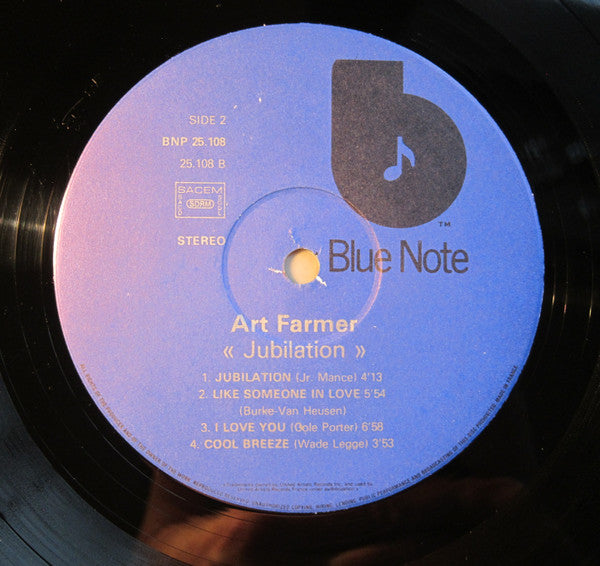 Art Farmer : Jubilation (LP, Album, RE)