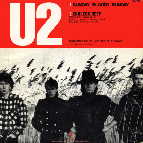 U2 : Sunday Bloody Sunday (7", Single, Lar)