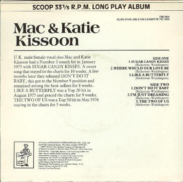Mac & Katie Kissoon* : Sugar Candy Kisses (7", Album, Comp)