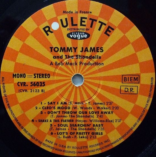 Tommy James & The Shondells : Hanky Panky (LP, Album)