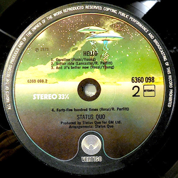Status Quo : Hello! (LP, Album, RE)