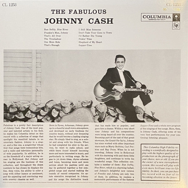Johnny Cash : The Fabulous Johnny Cash (LP, Album, RSD, Mono, Ltd, Num, RE, 180)