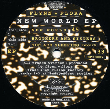 Flynn & Flora : New World EP (12", EP)