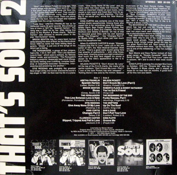 Various : That's Soul 2 (LP, Comp)