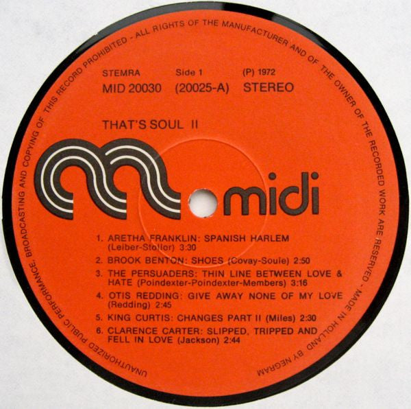 Various : That's Soul 2 (LP, Comp)