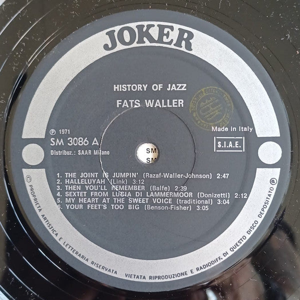 Fats Waller : Fats Waller (LP, Comp)