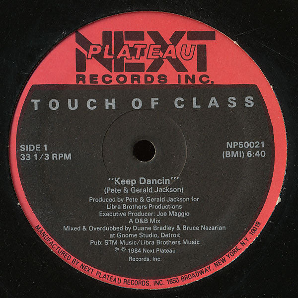 Touch Of Class : Keep Dancin' (12")