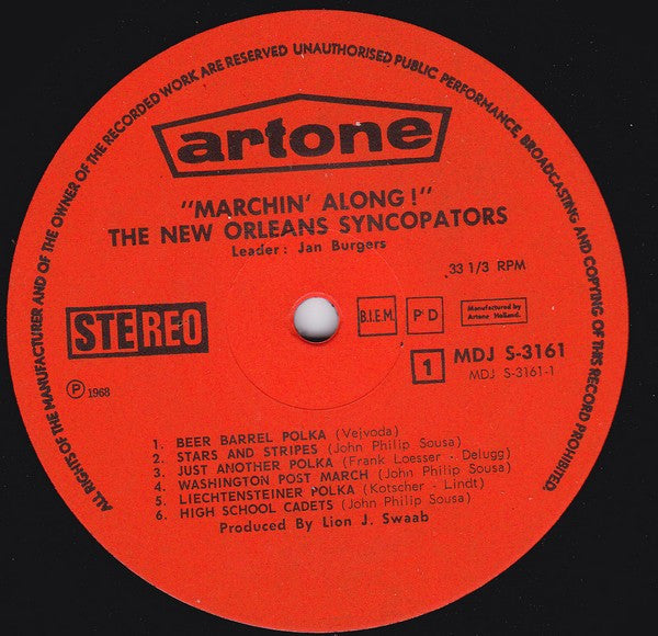 The New Orleans Syncopators : Marchin' Along! (LP)