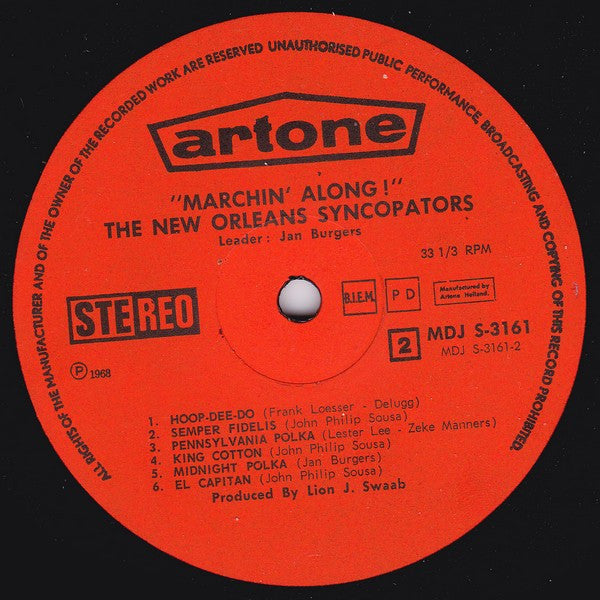 The New Orleans Syncopators : Marchin' Along! (LP)
