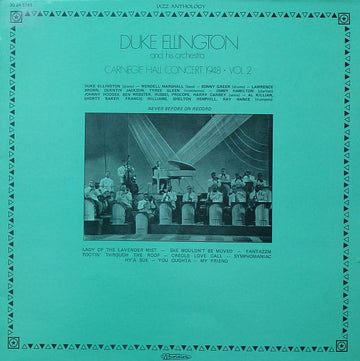 Duke Ellington And His Orchestra : Carnegie Hall Concert 1948 - Vol. 2 (LP, Album, Mono)