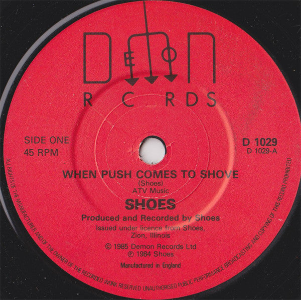 Shoes : When Push Comes To Shove (7", Single)