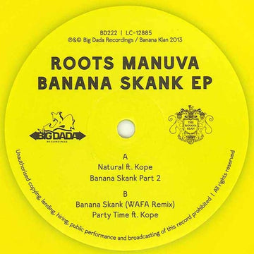 Roots Manuva : Banana Skank EP (12", EP, Yel)