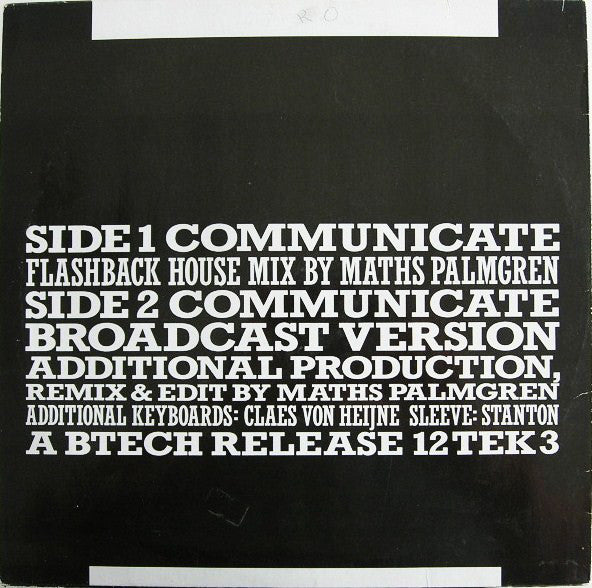 Full House : Communicate (12")