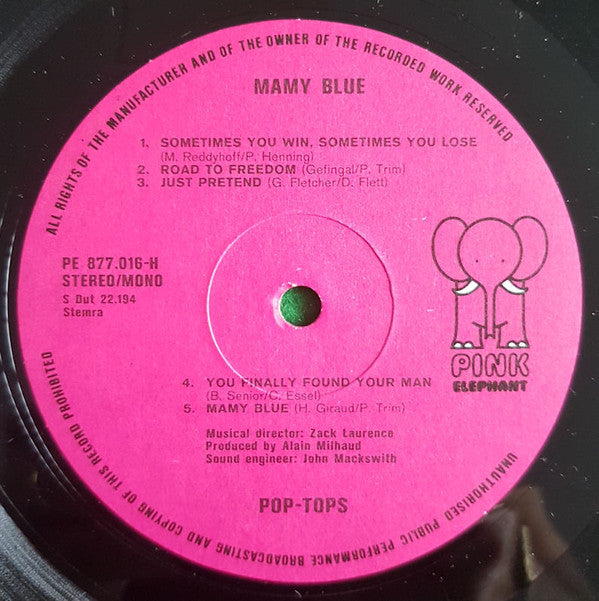 The Pop Tops : Mamy Blue (LP, Album)