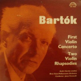 Béla Bartók, André Gertler, Brno State Philharmonic Orchestra, János Ferencsik : First Violin Concerto / Two Violin Rhapsodies (LP, Mono)