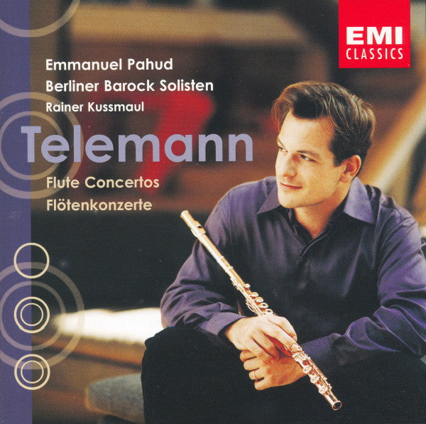 Emmanuel Pahud, Berliner Barock Solisten, Rainer Kussmaul - Georg Philipp Telemann : Flute Concertos = Flötenkonzerte (CD)