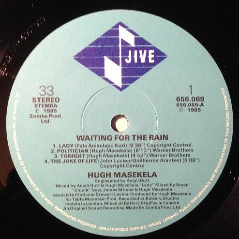 Hugh Masekela : Waiting For The Rain (LP, Album)