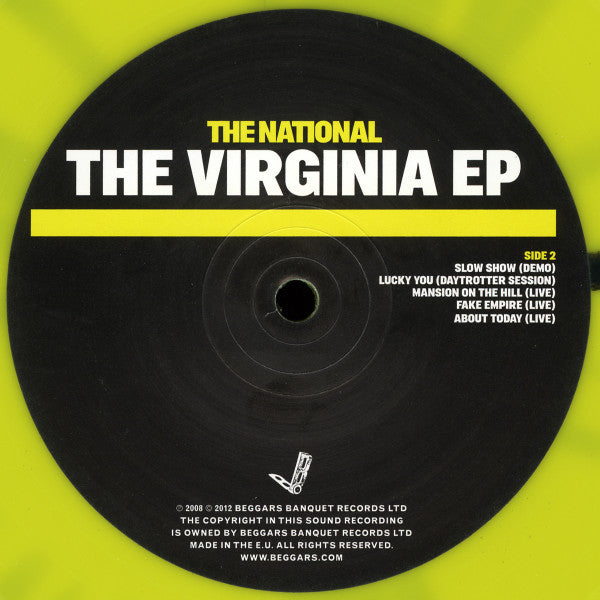 The National : The Virginia EP (LP, EP, Comp, Yel)