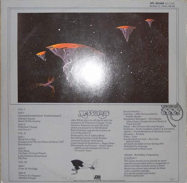 Yes : Yessongs (3xLP, Album, 3-P)