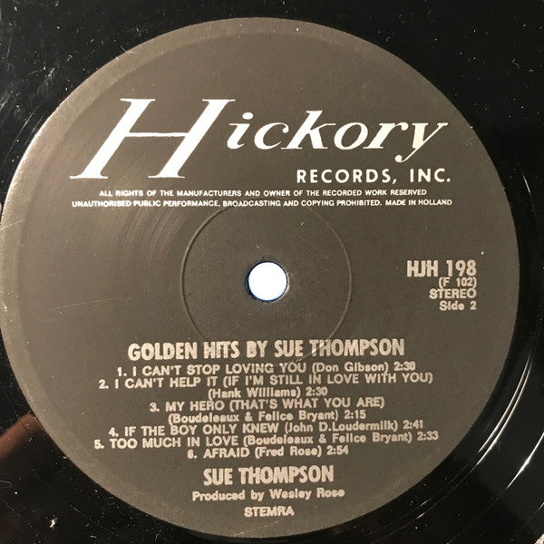 Sue Thompson : Golden Hits (LP, Comp)