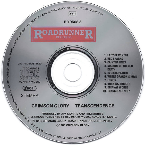 Crimson Glory : Transcendence (CD, Album)
