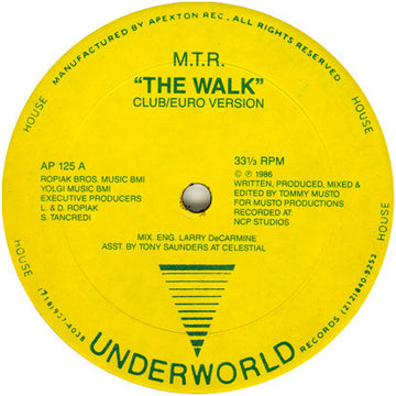 M.T.R. : The Walk (12")