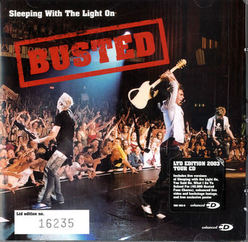 Busted (3) : Sleeping With The Lights On (CD, Single, Enh, Ltd)