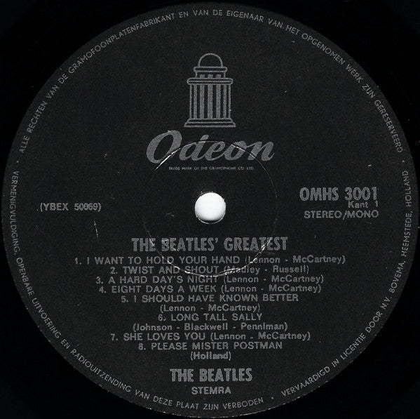 The Beatles : Beatles' Greatest (LP, Comp, Mono, RE)