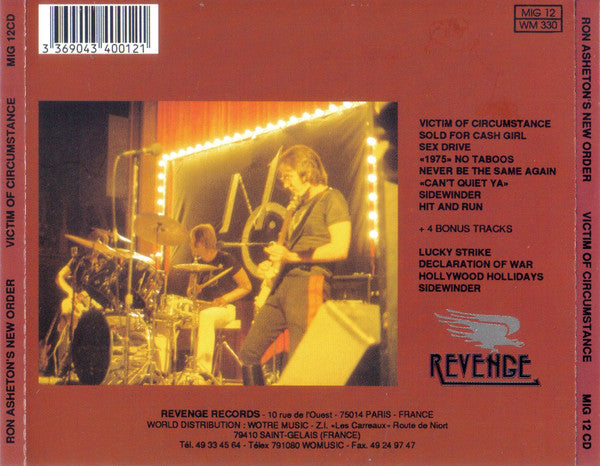 The New Order (3) : Victim Of Circumstance (CD, Album)